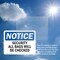 Signmission Security All Bags Will Be Checked OSHA Notice Sign, Plastic, 10in W x 7in L, 2PK OS-2PACK-NS-P-710-L-18269 - alternate 5